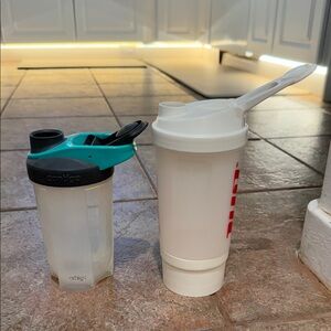 Contigo Black and Teal Shaker Bottle